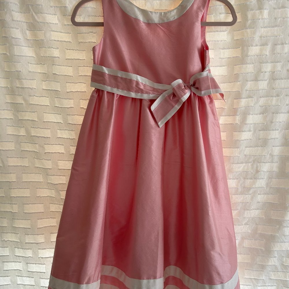 Gymboree Girls Special Occasion Dress-Pink/White-Size 10 - Picture 2 of 9